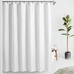 Excell White Polyester Single Panel Drape Curtain 72 x 72